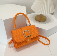 2024 New style simple shoulder embossed crossbody small square bag