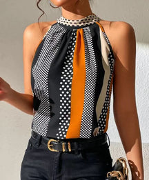 2024 New Printed Vest Wrapped Chest T-shirt
