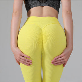 2024 New High Waist Hip Lifting Honeycomb Pants