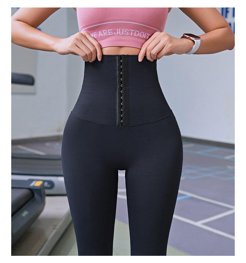 2024 new high waist yoga pants with chest lift, hip lift and waist waist