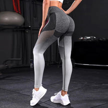 2024 new tight-fitting belly-lifting buttocks seamless gradient hanging dyed yoga pants