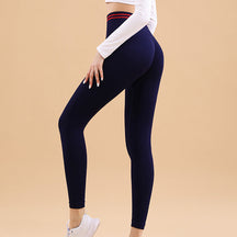 2024 New Waist Contrasting Color Hip Lifting Yoga Pants
