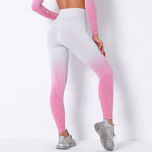 2024 new knitted seamless gradient yoga pants