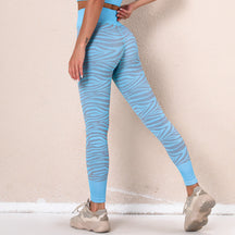 2024 new seamless double color matching yoga pants